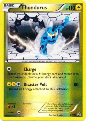 Heavily Played, English Pokemon Holo Thundurus - BW41 - BW Black Star Promos BW