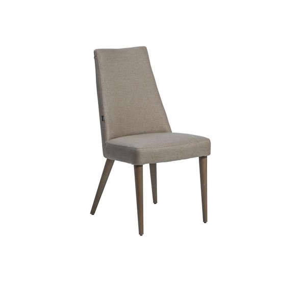 Holzstuhl Stoff Sitz Stuhl Esszimmer Neu Designer MöBel Luxus StüHle-image