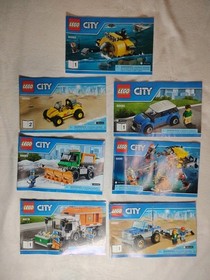 LEGO City Instruction Manuals Mixed Lot 64 Books 