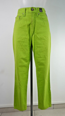 VERSACE JC DAMEN HOSE GR 43 / W29 PANTS WOMAN HIGH WAIST MEDUSA MOM FIT
