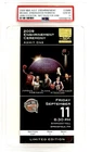 2009 Michael Jordan NBA HOF Enshrinement Ticket PSA 10 Gold Logo Full Size POP 8
