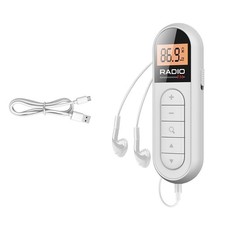 New Portable LCD Digital Screen Display Pocket FM Walkman Radio With Earphone