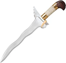 Cold Steel Kris Dagger Fixed Knife Wrapped Sal Hardwood Handle - CS-SW-KRISDAG
