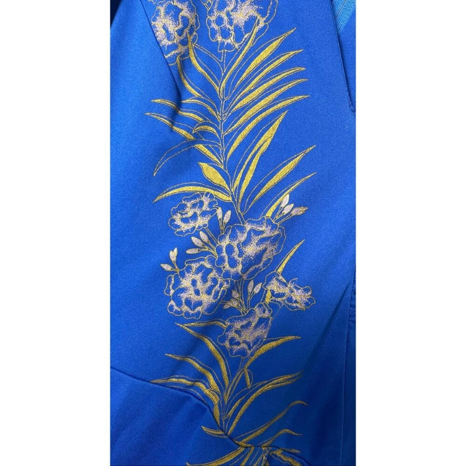 VESTIDO SHAHEEN AÑOS 50 60 PINTURA FLORAL HAWAIANA 6 Foto 4 de 4