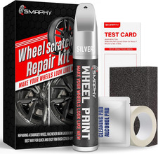 SMAPHY Wheel Scratch Repair Kit, Silver Rim Touch up Paint, Repair Curb Rash, Sc