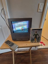 Emerson CRT TV/DVD Combo 9 Retro-Vintage-Remote- Tested Working
