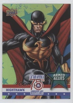 2016 Marvel Captain America 75th Anniversary Rainbow Foil Nighthawk #AA-4 0kg8