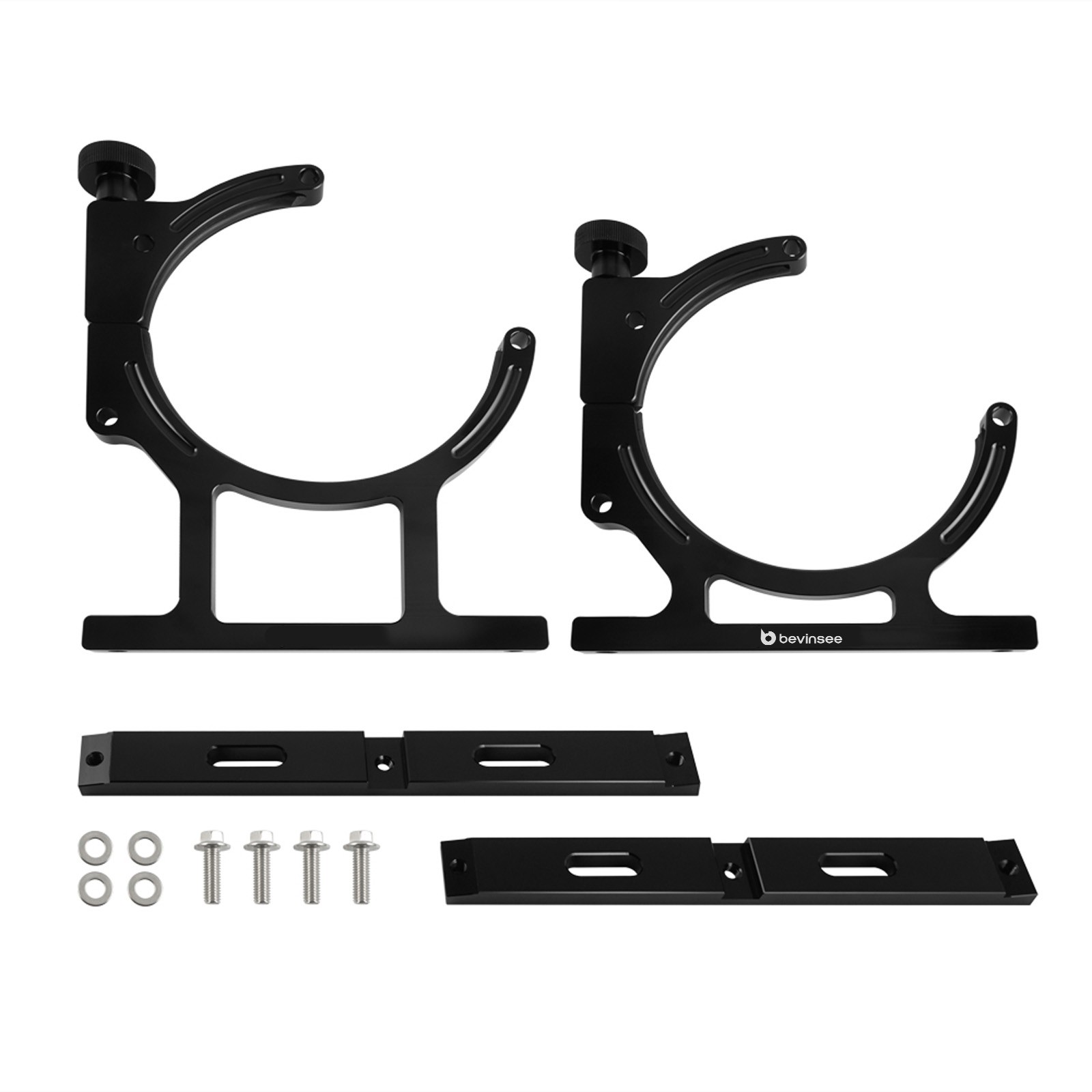 BEVINSEE 7" Nitrous Bottle Holder For Acura NSX For Mitsubishi Lancer Evolution