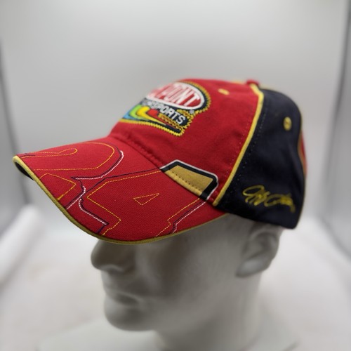 Gorra de béisbol Chase Authentics Jeff Gordon #24 Dupont roja negra gancho lazo - Imagen 1 de 9