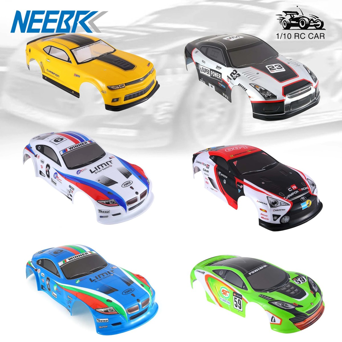 1/10 Painted RC Car Body Shell 255mm 260mm 265mm Drift Touring