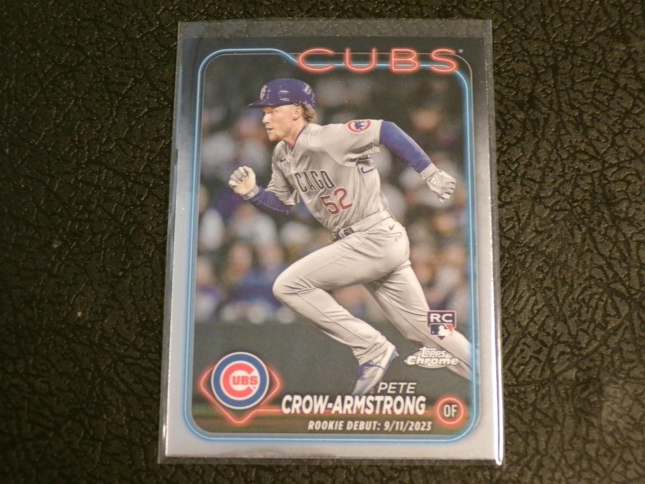 2024 Topps Chrome Update #USC158 PETE CROW-ARMSTRONG RC Rookie! CUBS!