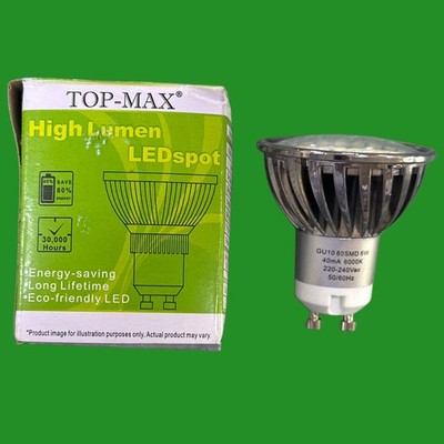 2x 6W (=50W) Top-Max LED GU10 Reflektor Spot Glühbirnen 6000K Tageslichtweiß