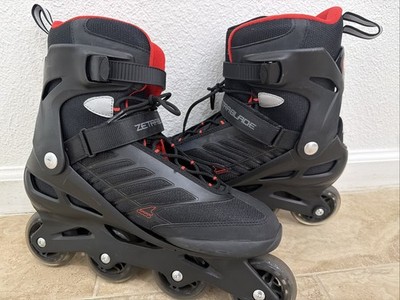 Rollerblade Zetrablade Inline Skates Men s Size 11 Black Red Roller Blades