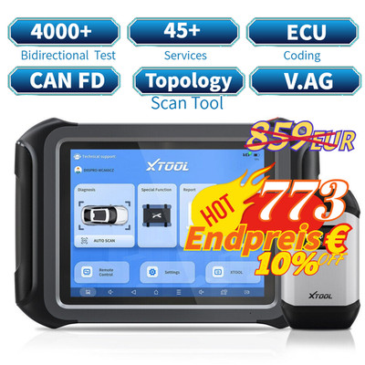 XTOOL D9S Profi OBD2 Diagnosegerät Scanner Topologie ECU Codierung Alle System