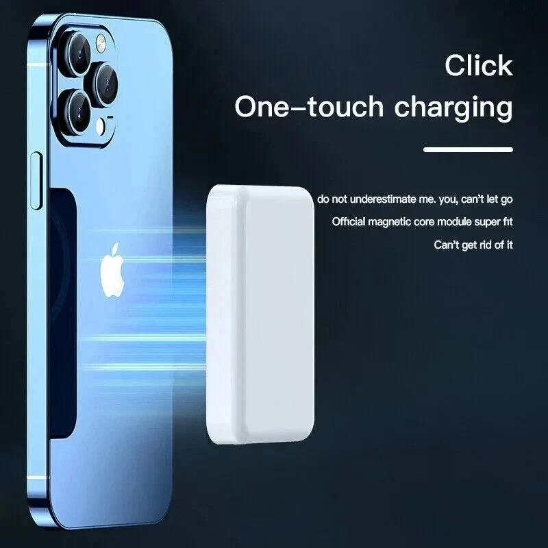 Magnetic Wireless Power Bank for iPhone 16 15 14 13 12 11 X