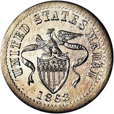 New York City Civil War Token Story Southworth R8 GERMAN SILVER NGC MS67 Hetrich