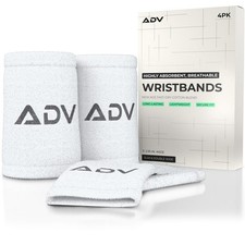 Wristbands with New Age Polyester Cotton Blend - Ultra Small 4-Pack White