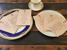 Titanic First-Class Menu Replicas — Accurate Set of Six Recreated Professionally