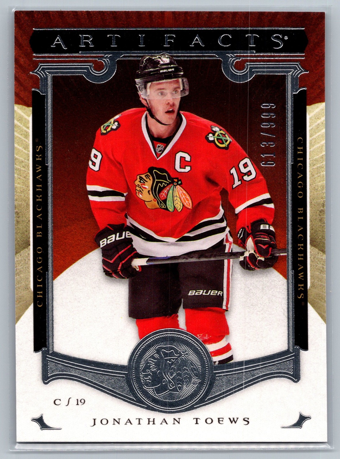 2015-16 Upper Deck Artifacts #115 Jonathan Toews Chicago Blackhawks SN