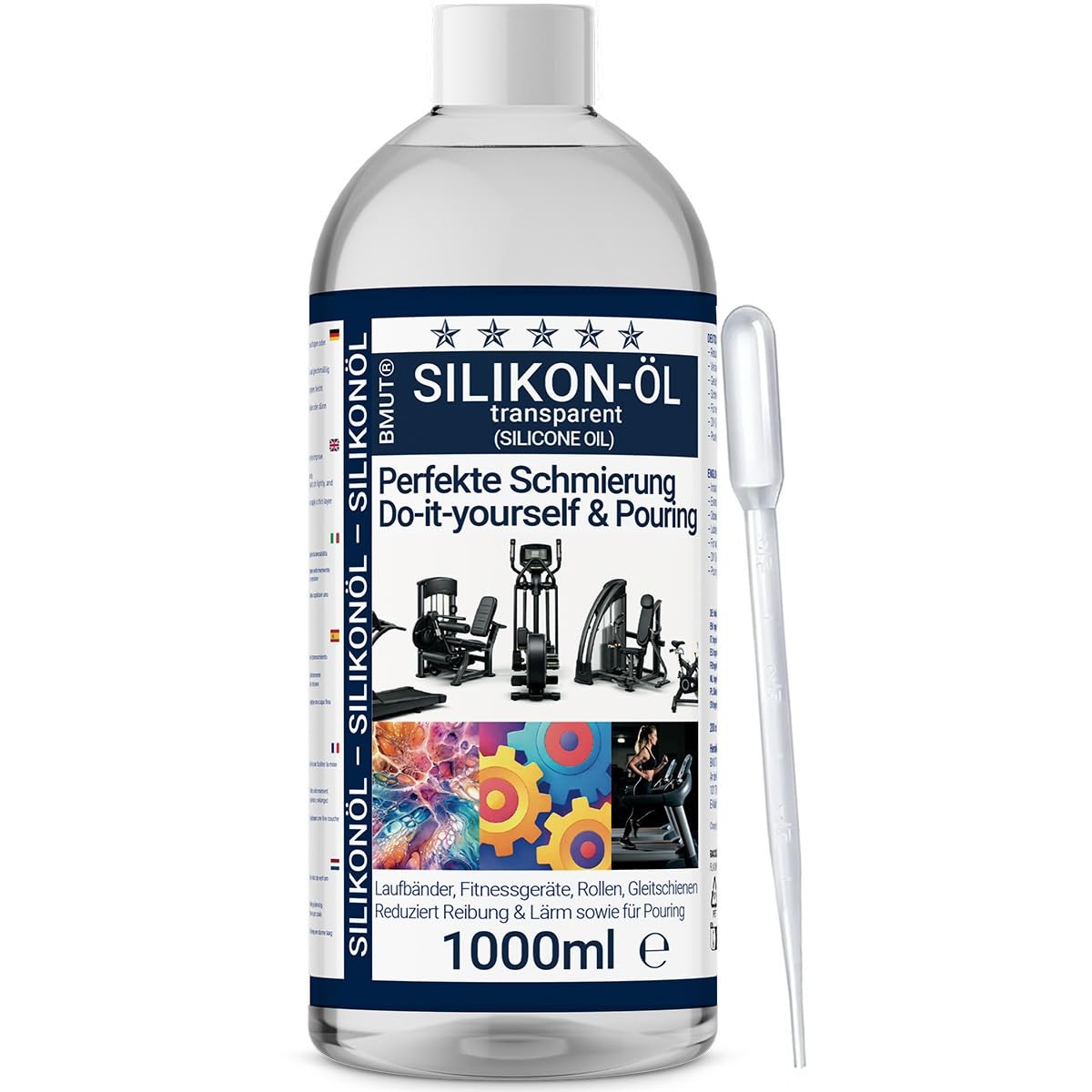 1000ml di olio siliconico puro al 100% per tapis roulant lubrificante per tapis
