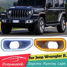 LED DRL TFL Tagfahrlicht für Jeep Wrangler JL 2018+ Blinker Nebelscheinwerfer