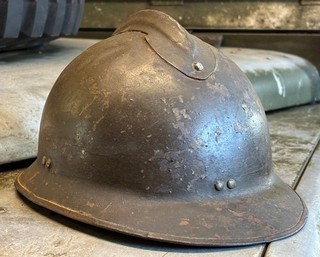Spanish Civil War M.1926 Export Pattern Adrian Steel Helmet – Rare Size D