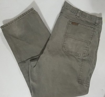 Men's 42 x 32- C.E. Schmidt Workwear SAS- B7572-016 Green Carpenter Cotton Pants