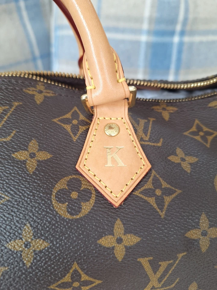 Louis Vuitton Speedy Bandoulière 40, Personalised with Letter 'K' Excellent Cndt, photo 2 of 5