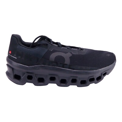 靴 On Cloudmonster 61.99025 On Running Cloudmonster Mens Running Shoes All Black 61.99025