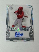 2023 Leaf Trinity Baseball Clear Auto Platinum William Bergolla 46/49