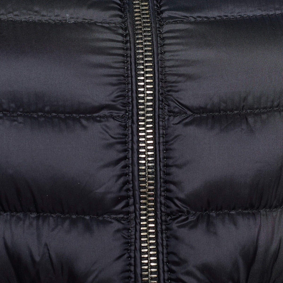 Moncler Black Synthetic & Lace Quilted Down Jacket XS Size 0 | eBay