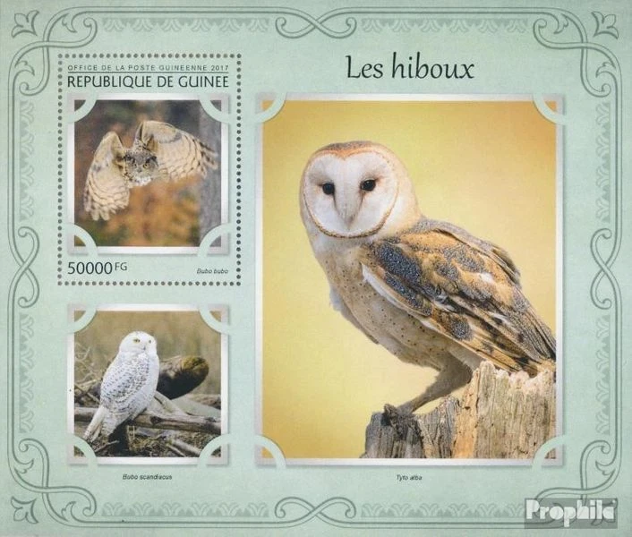 Briefmarken Guinea 2017 Mi Block 2739 postfrisch Vögel - Bild 1 von 1