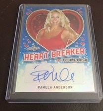 2018 LEAF POP CENTURY SIGNATURES METAL BLUE PAMELA ANDERSON AUTO AUTOGRAPH 20/20