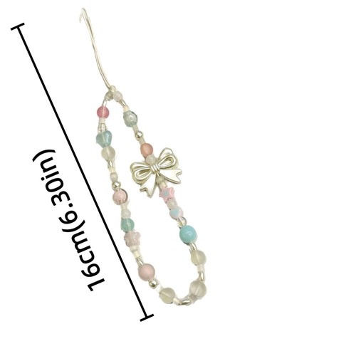 Cute Cute Bowknot Phone Chain Partysu Mobile Phone Lanyard Jewelry Gift - Zdjęcie 2 z 11
