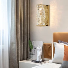 Crystal Wall Light, Modern Golden LED Wall Lamp, LED Wall Light Fixtures?