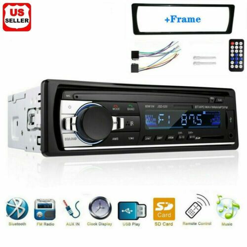 Bluetooth Car Stereo Audio In-Dash FM Aux Input Receiver SD USB MP3 Radio Player - Picture 1 of 12