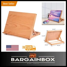 Compact Wood Drawing Board Easel with 5 Adjustable Angles - Lightweight Design
