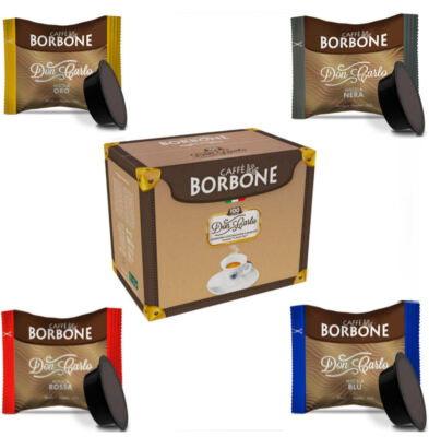 Bourbon Kaffee 4 Mischungen Gold Blau Rot Schwarz Kompatibel A Modo Mio
