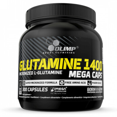 (64,87 EUR/kg) Olimp Glutamine 1400 300 Kapseln Dose - Aminosäuren Immunsystem