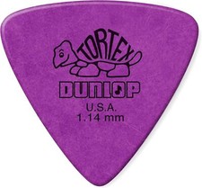 Dunlop 431P1.14 Tortex Triangle Guitar Pick, 1.14MM, 6 Pack, Purple