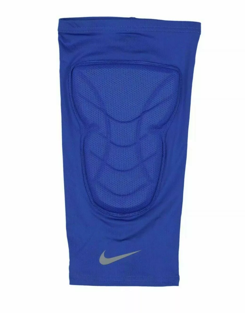 NIKE Pro Combat Compression Padded R BLUE Basketball Shin Leg