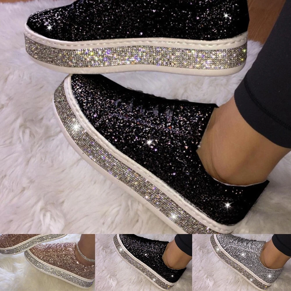 Womens glitter shop shoes