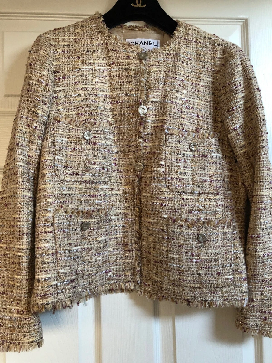 1995 Vintage Chanel Tweed Jacket with Playing Cards Motif