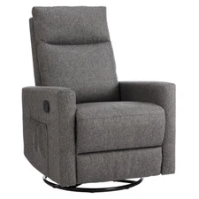 Rocking Sofa Oversize Footstool Living Room Lounge Chair with Soft Cushion Seat