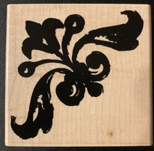 Limited Edition Bold Brassy Design Rubber Stamp