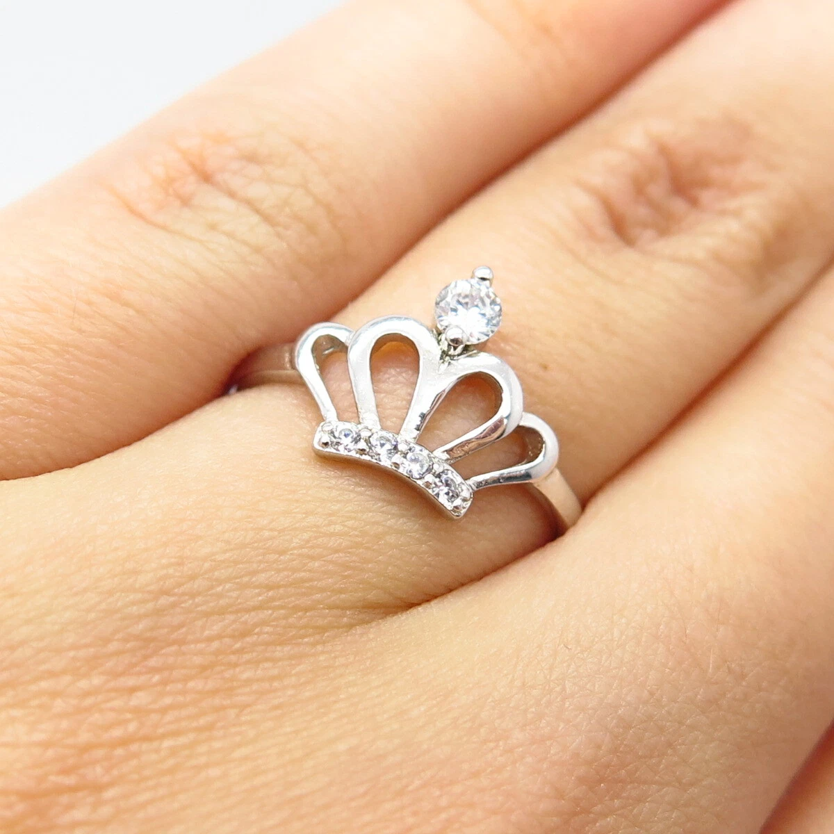 King and Queen Crown Promise Rings for Couples Set - Eleganzia Jewelry