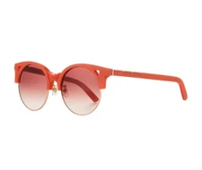 $260 New Womens Pared Eyewear Up & At Em Semi-Rimless Coral Round Sunglasses