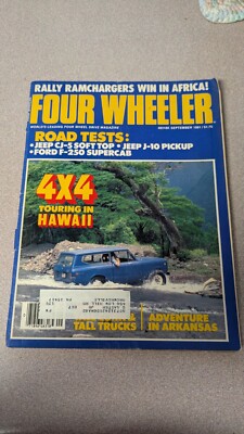Four Wheeler September 1981 - Hawaii 4x4 - Road Tests J-10 F-250  - Vol 18 No 9