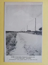 Old postcard Electrobus du GARD line mounted on base concrete PONSOLLE factory in Nantes