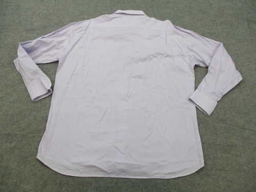 VINTAGE Gitman Bros Shirt Mens 2XL XXL 18 - 35 Purple Made in USA Long Sleeve - Picture 7 of 11